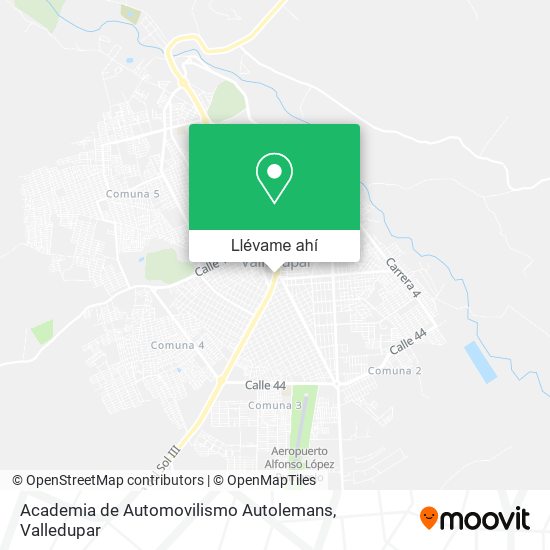 Mapa de Academia de Automovilismo Autolemans