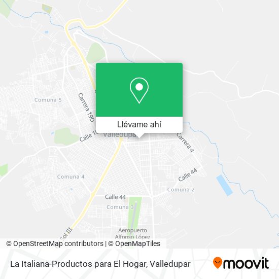 Mapa de La Italiana-Productos para El Hogar