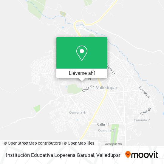 Mapa de Institución Educativa Loperena Garupal