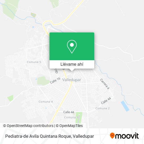 Mapa de Pediatra-de Avila Quintana Roque