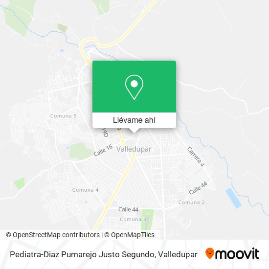 Mapa de Pediatra-Diaz Pumarejo Justo Segundo