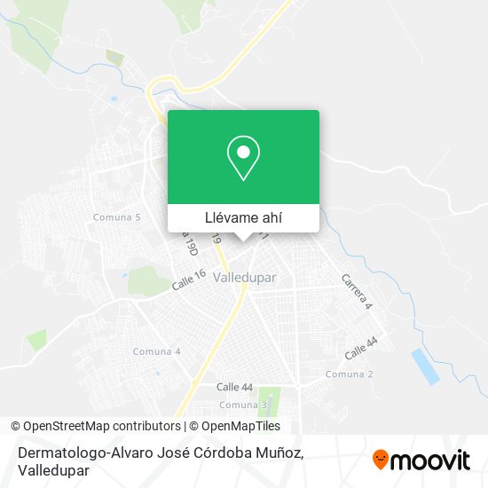 Mapa de Dermatologo-Alvaro José Córdoba Muñoz