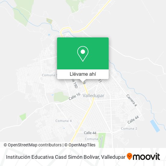 Mapa de Institución Educativa Casd Simón Bolívar