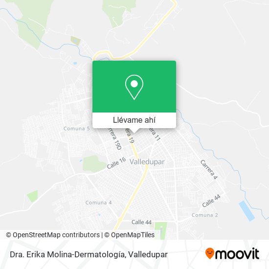 Mapa de Dra. Erika Molina-Dermatología