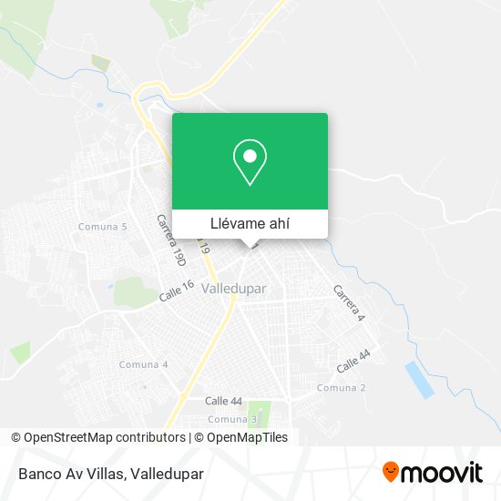 Mapa de Banco Av Villas