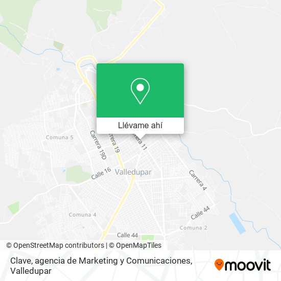 Mapa de Clave, agencia de Marketing y Comunicaciones