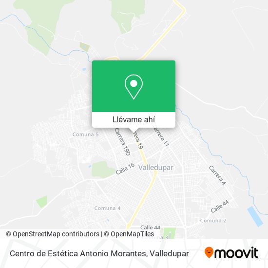 Mapa de Centro de Estética Antonio Morantes