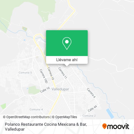 Mapa de Polanco Restaurante Cocina Mexicana & Bar
