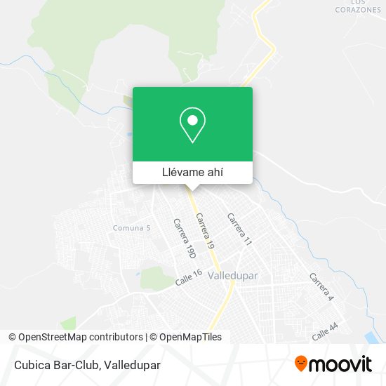 Mapa de Cubica Bar-Club