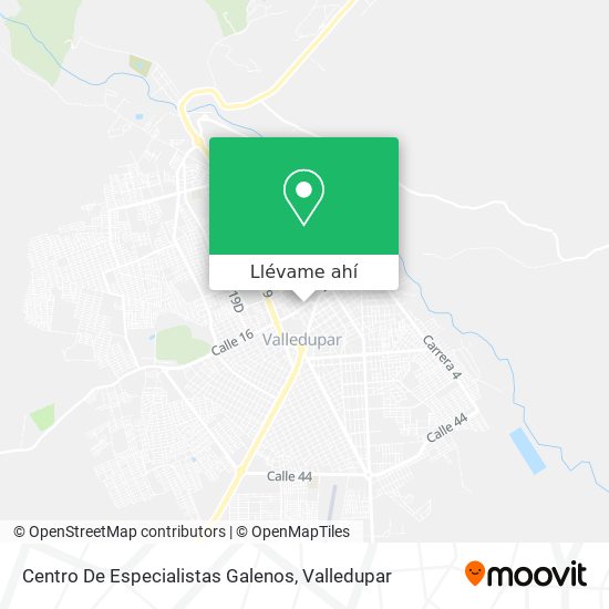 Mapa de Centro De Especialistas Galenos
