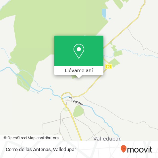 Mapa de Cerro de las Antenas