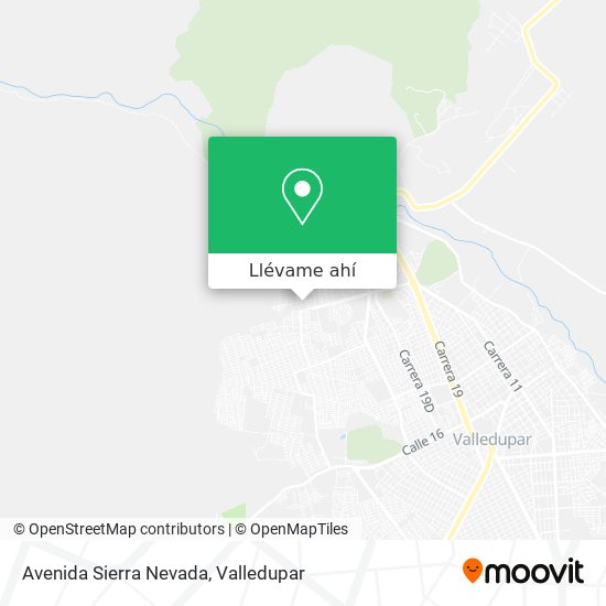 Mapa de Avenida Sierra Nevada