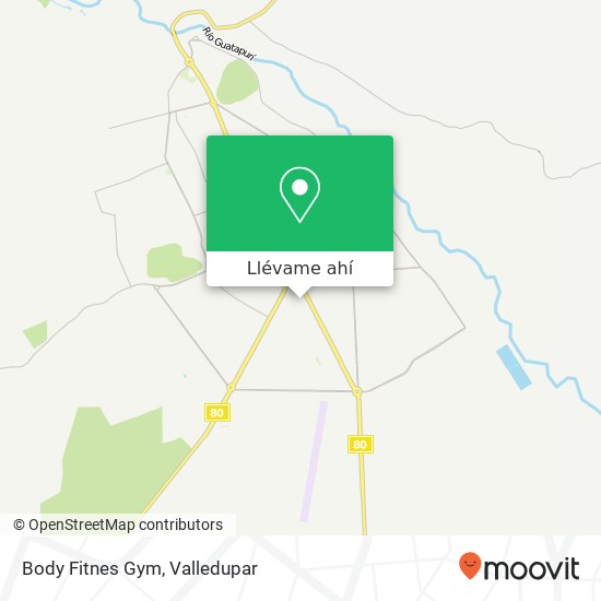 Mapa de Body Fitnes Gym