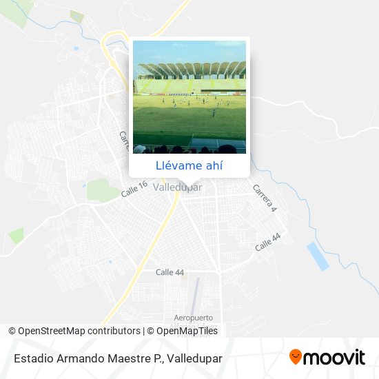 Mapa de Estadio Armando Maestre P.