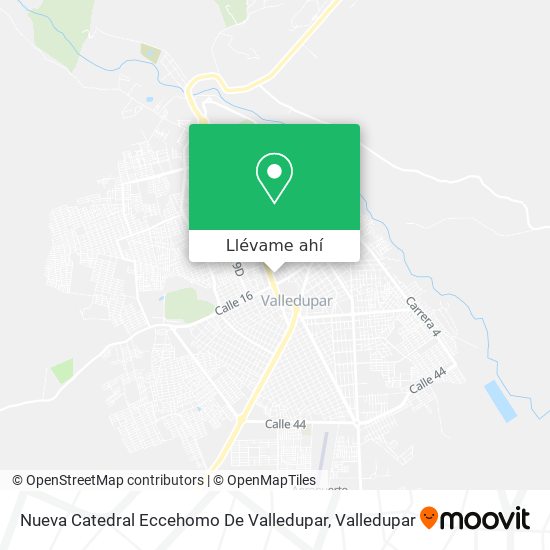 Mapa de Nueva Catedral Eccehomo De Valledupar