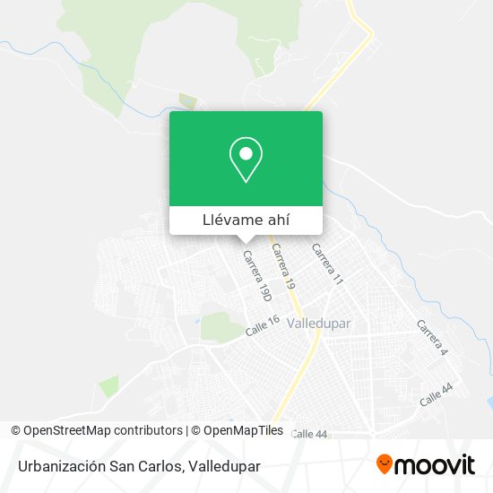 Mapa de Urbanización San Carlos