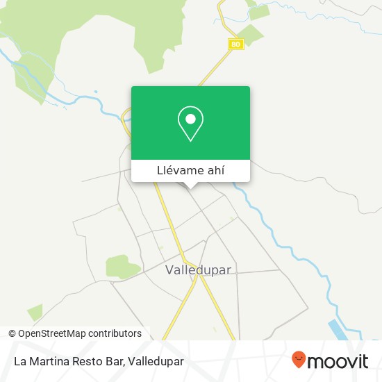 Mapa de La Martina Resto Bar