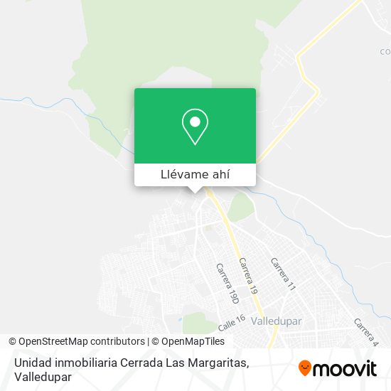 Mapa de Unidad inmobiliaria Cerrada Las Margaritas