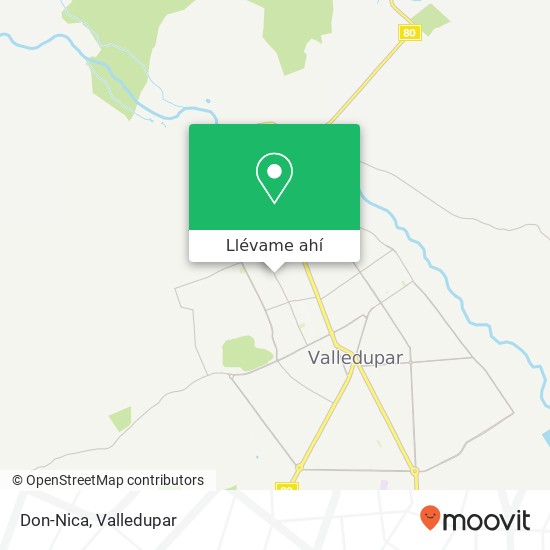 Mapa de Don-Nica, 27 Carrera 19D 7B Valledupar, Valledupar, 200005