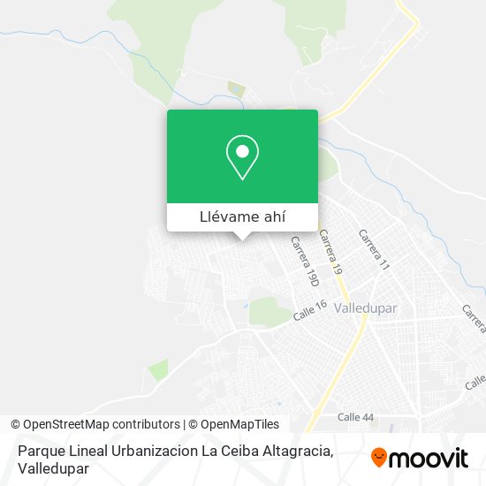 Mapa de Parque Lineal Urbanizacion La Ceiba Altagracia