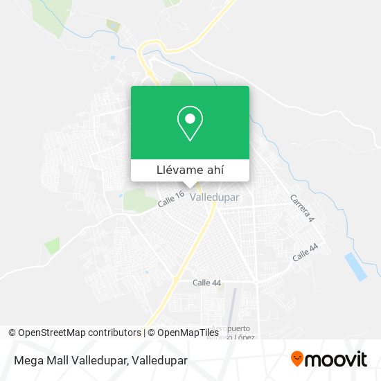Mapa de Mega Mall Valledupar