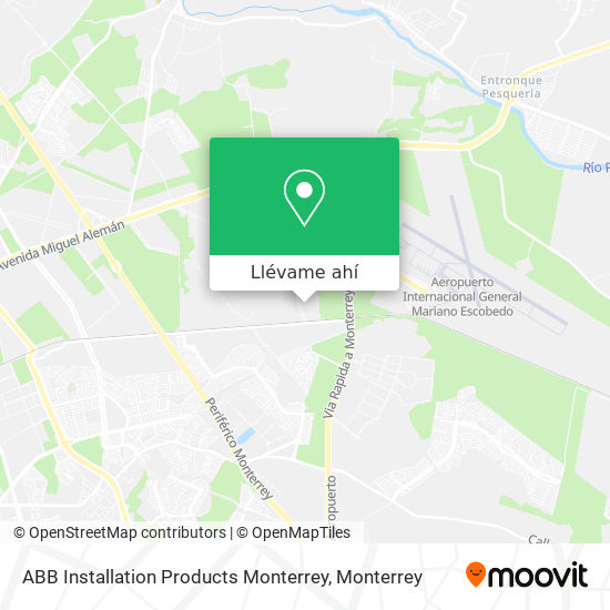 Mapa de ABB Installation Products Monterrey