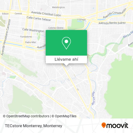 Mapa de TECstore Monterrey