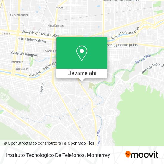 Mapa de Instituto Tecnologico De Telefonos