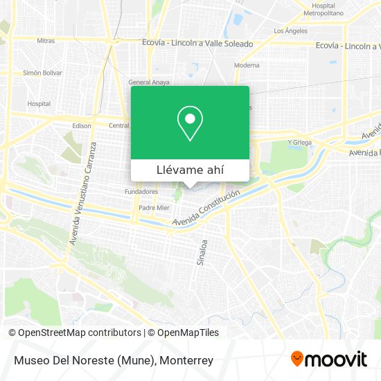 Mapa de Museo Del Noreste (Mune)