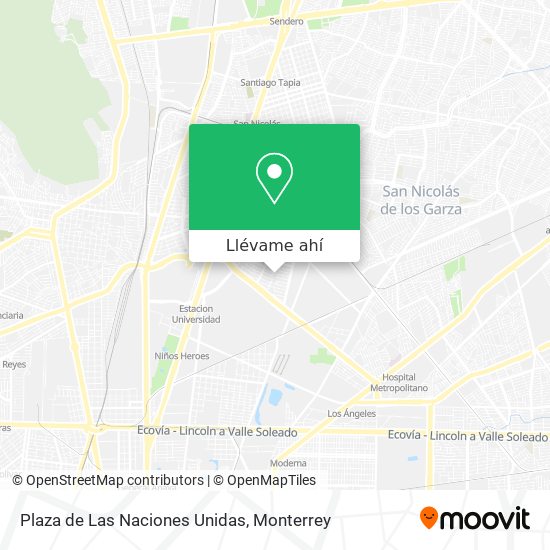 Mapa de Plaza de Las Naciones Unidas