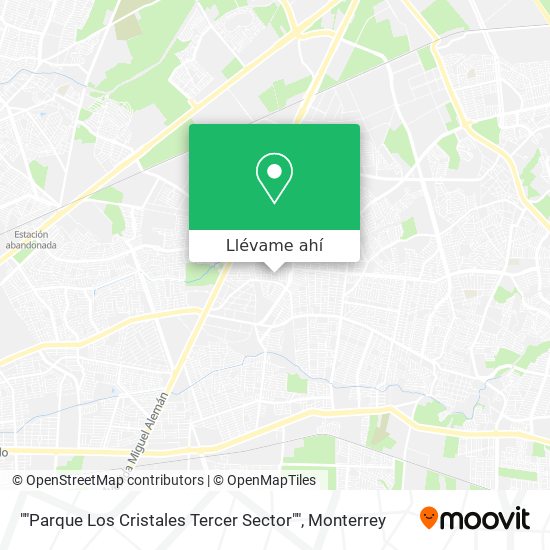 Mapa de ""Parque Los Cristales Tercer Sector""