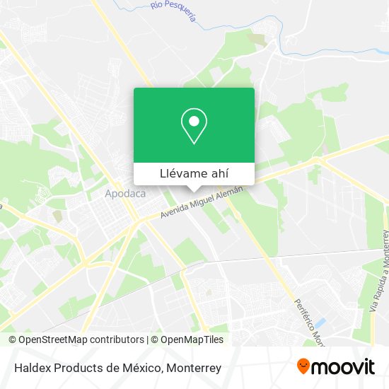 Mapa de Haldex Products de México