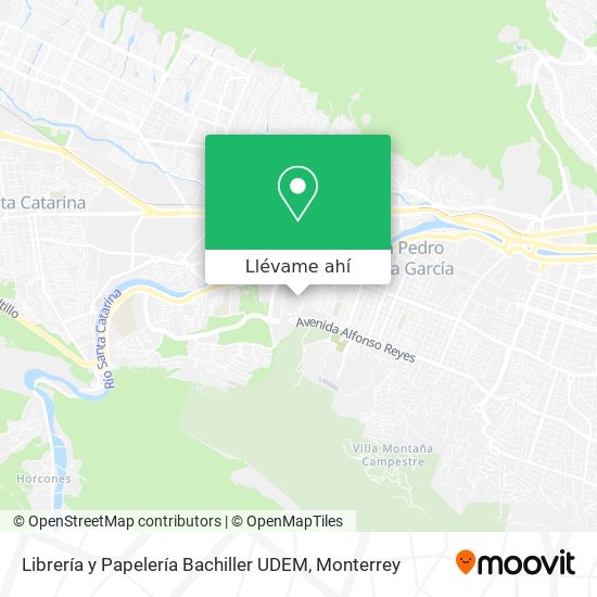 Mapa de Librería y Papelería Bachiller UDEM