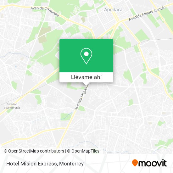 Mapa de Hotel Misión Express