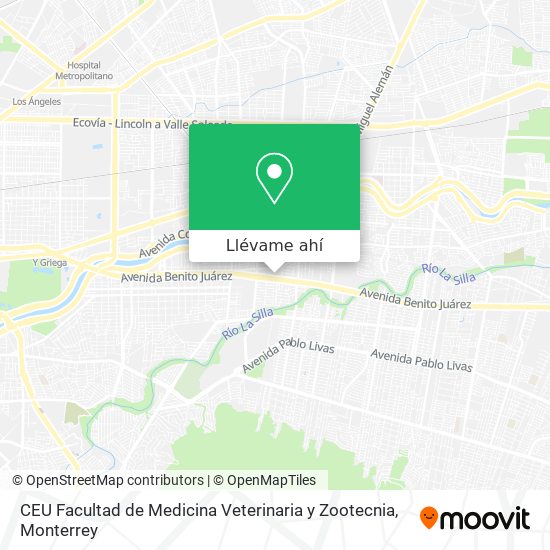 Mapa de CEU Facultad de Medicina Veterinaria y Zootecnia