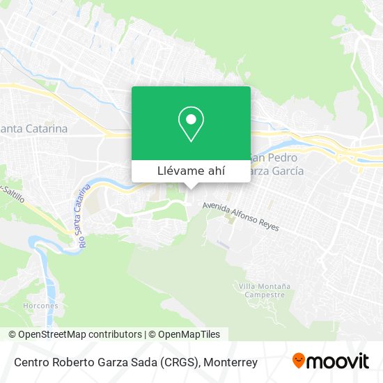 Mapa de Centro Roberto Garza Sada (CRGS)