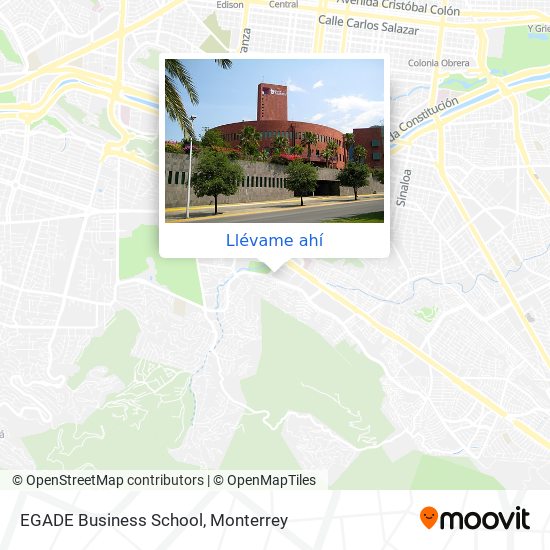 Mapa de EGADE Business School