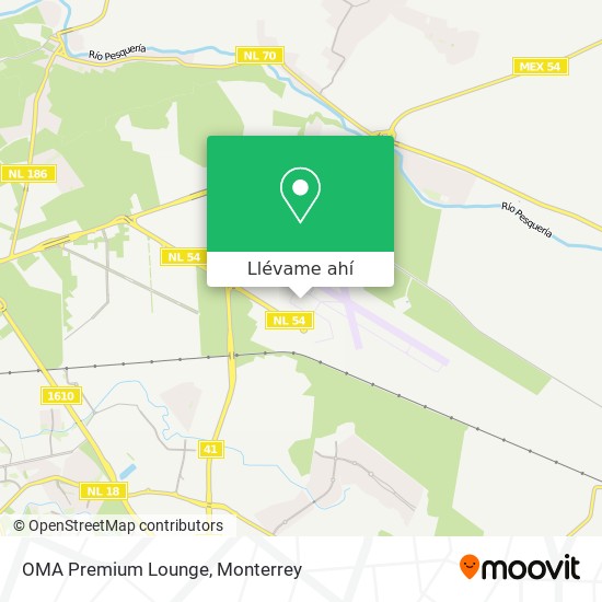 Mapa de OMA Premium Lounge