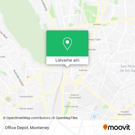 Cómo llegar a Office Depot en Monterrey en Autobús o Metrorrey?