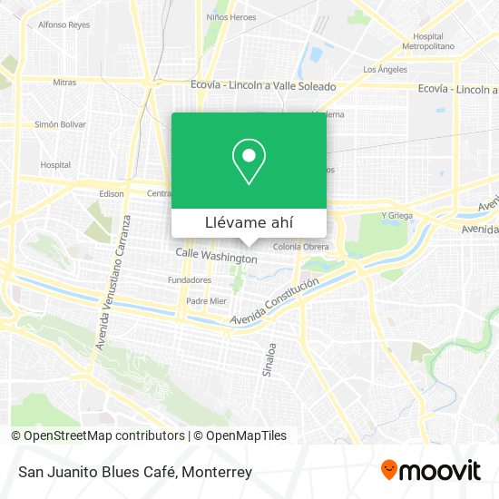 Mapa de San Juanito Blues Café