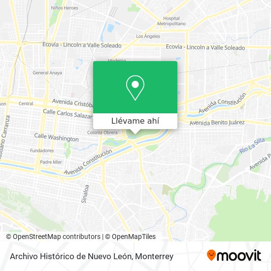 Cómo llegar a Archivo Histórico de Nuevo León en Monterrey en Autobús o  Metrorrey?