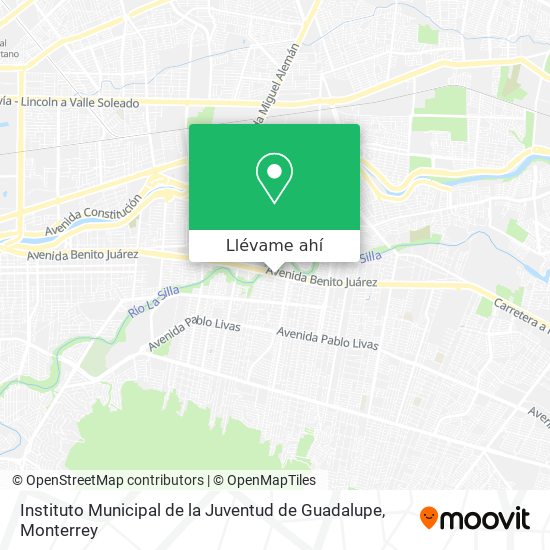 Mapa de Instituto Municipal de la Juventud de Guadalupe