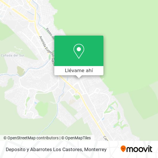 Mapa de Deposito y Abarrotes Los Castores