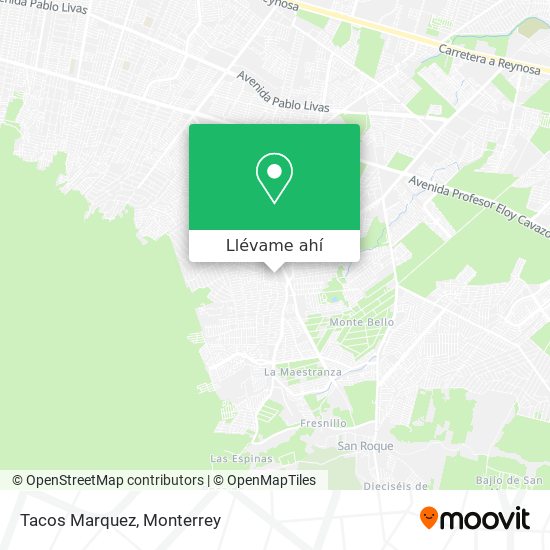 Mapa de Tacos Marquez