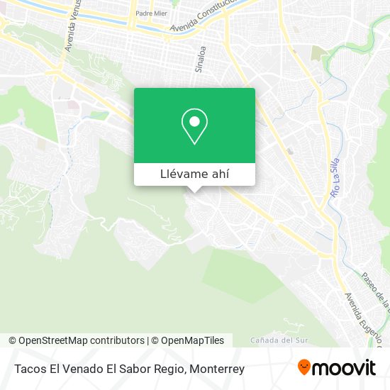 Mapa de Tacos El Venado El Sabor Regio