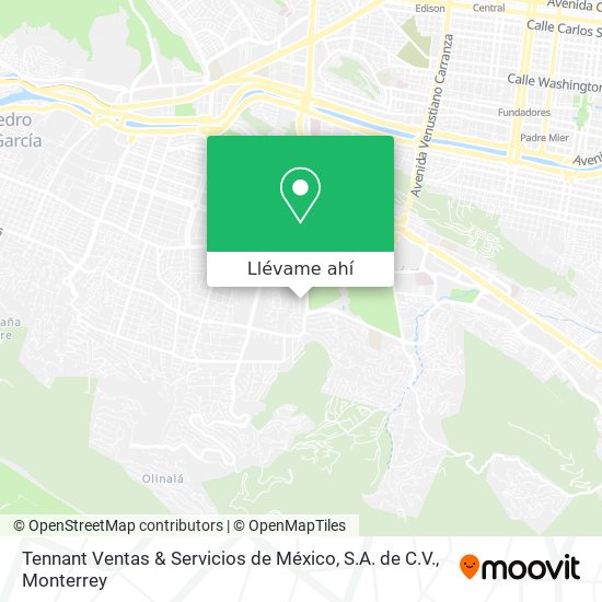 Mapa de Tennant Ventas & Servicios de México, S.A. de C.V.
