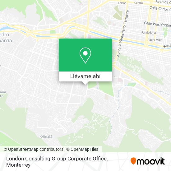 Mapa de London Consulting Group Corporate Office