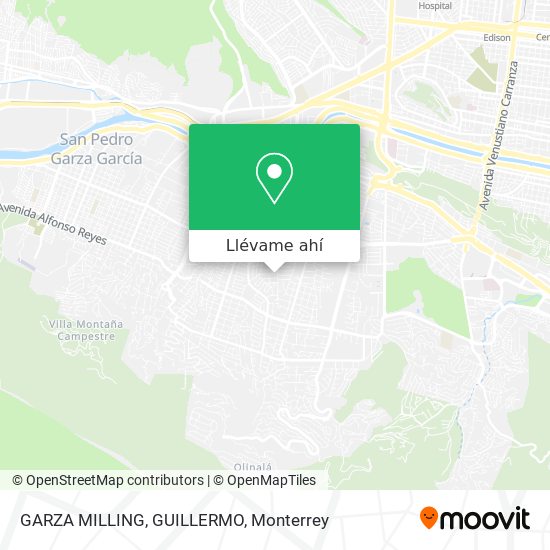 Mapa de GARZA MILLING, GUILLERMO