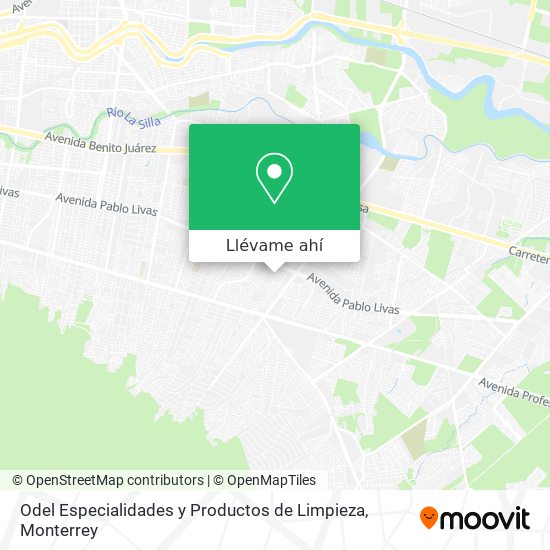 Mapa de Odel Especialidades y Productos de Limpieza