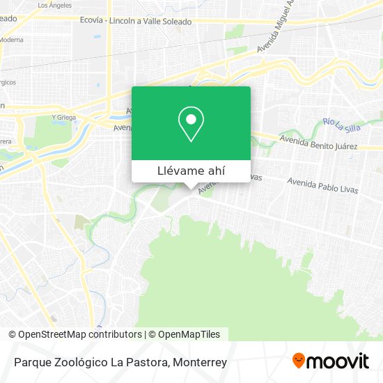 Mapa de Parque Zoológico La Pastora